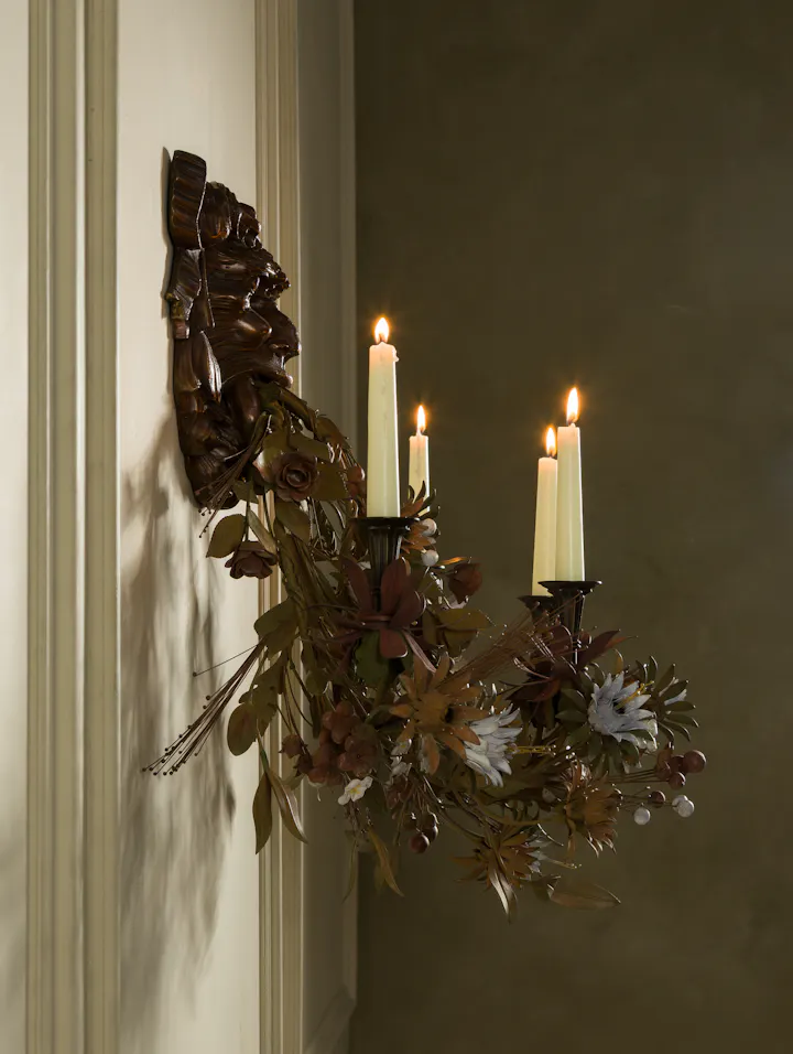 Cox-London-Furniture-Lighting-and-Art-Studio-Green Man candles-06