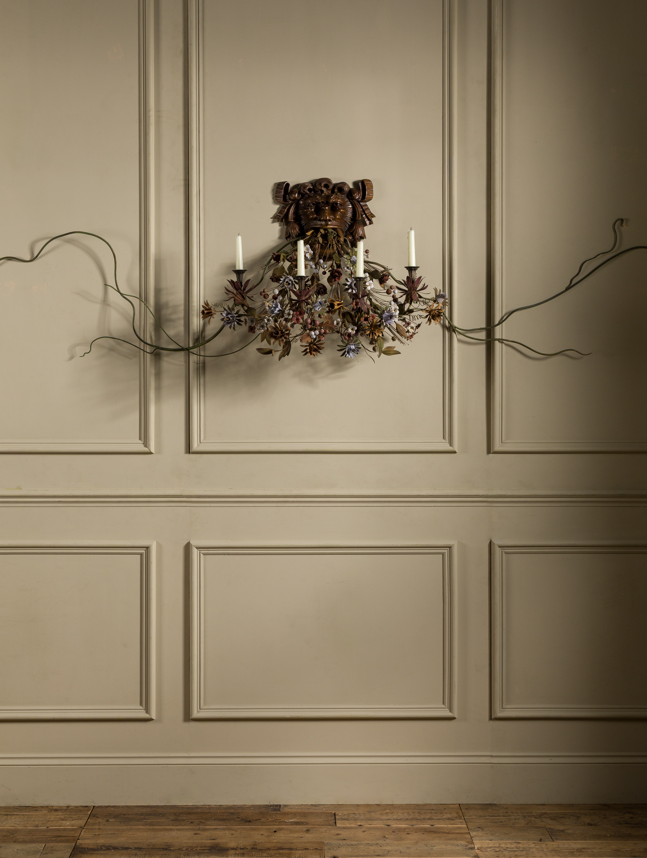 Cox-London-Furniture-Lighting-and-Art-Studio-Green Man candles-02