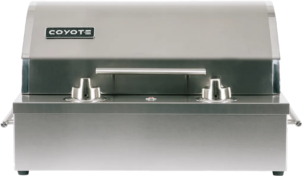 Coyote Single Burner 120V Electric Grill with Cover & Tool Set C1EL120SM