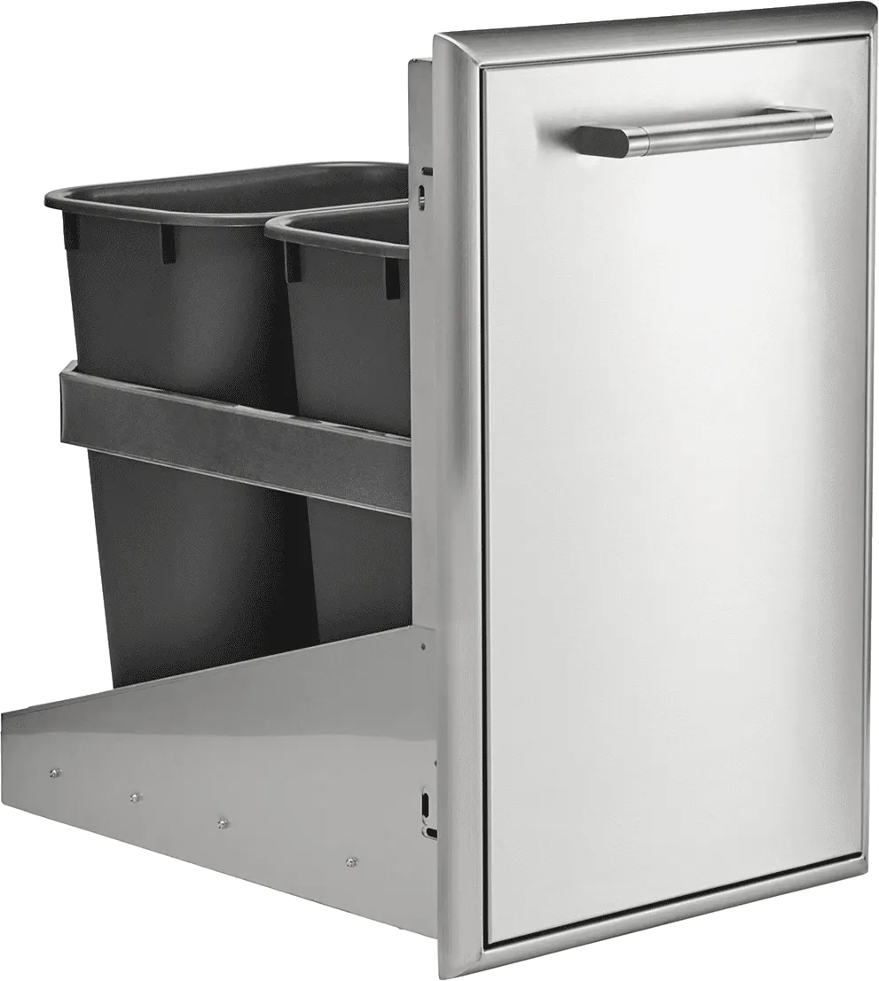 Coyote 18" Front To Back Trash Recycle Combo C3-FBTRC