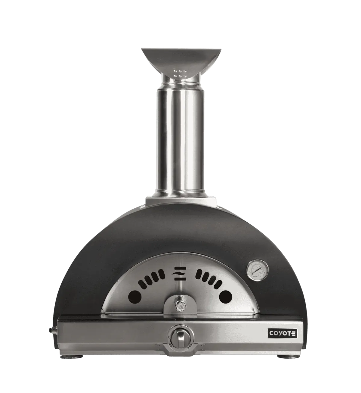 Coyote 30" Hybrid Multi-Fuel Pizza Oven Matte Black NG C1PZ30HMBNG