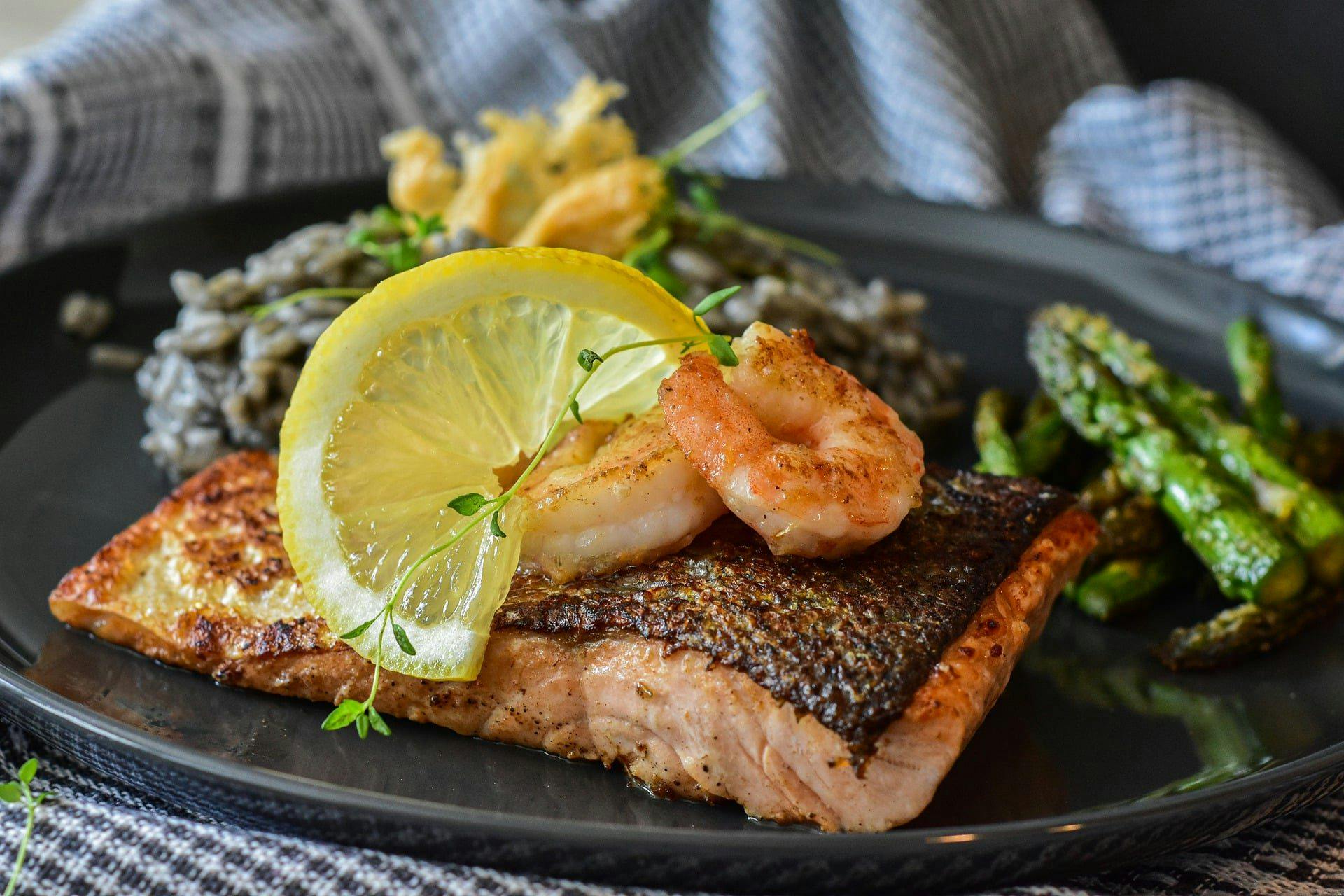 fresh grilled salmon