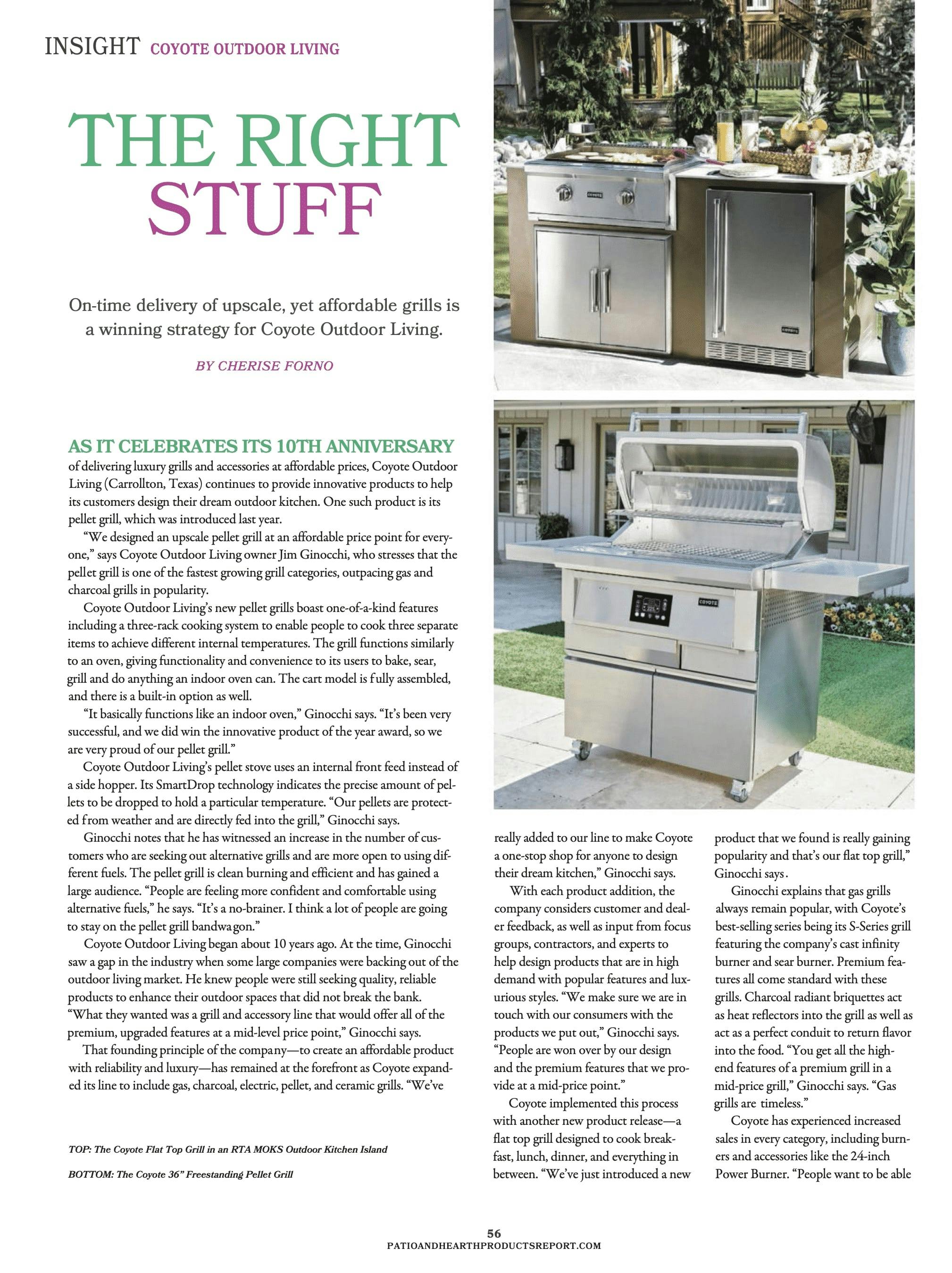 magazine excerpt featuring coyote