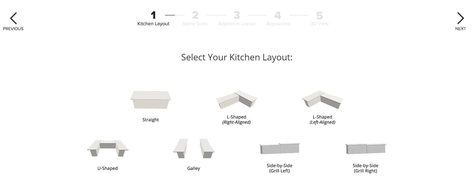 step 1 of kitchen design