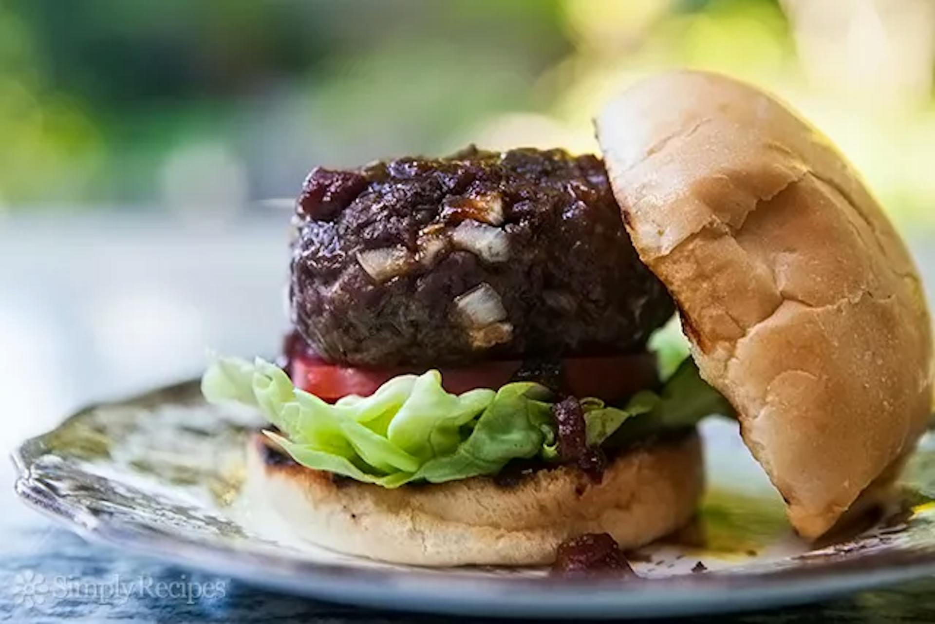 grilled bison burgers