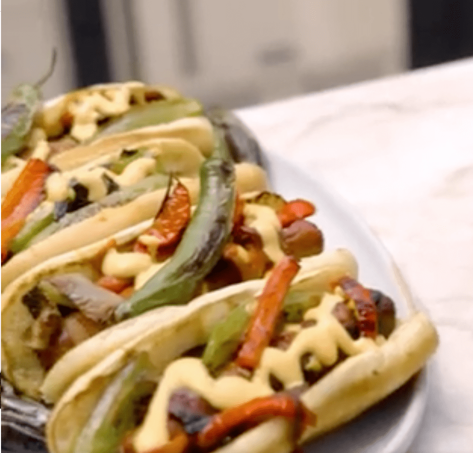 LA style hot dogs made by Coyote Outdoor