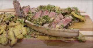 Jet Tila Episode 1 Dressing Reverse Sear Tomahawk Steak