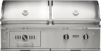Coyote 50" Hybrid Built-In Gas & Charcoal Grill LP C3HY50LP