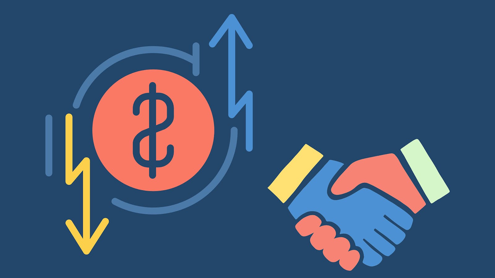 Hands shaking to make a deal