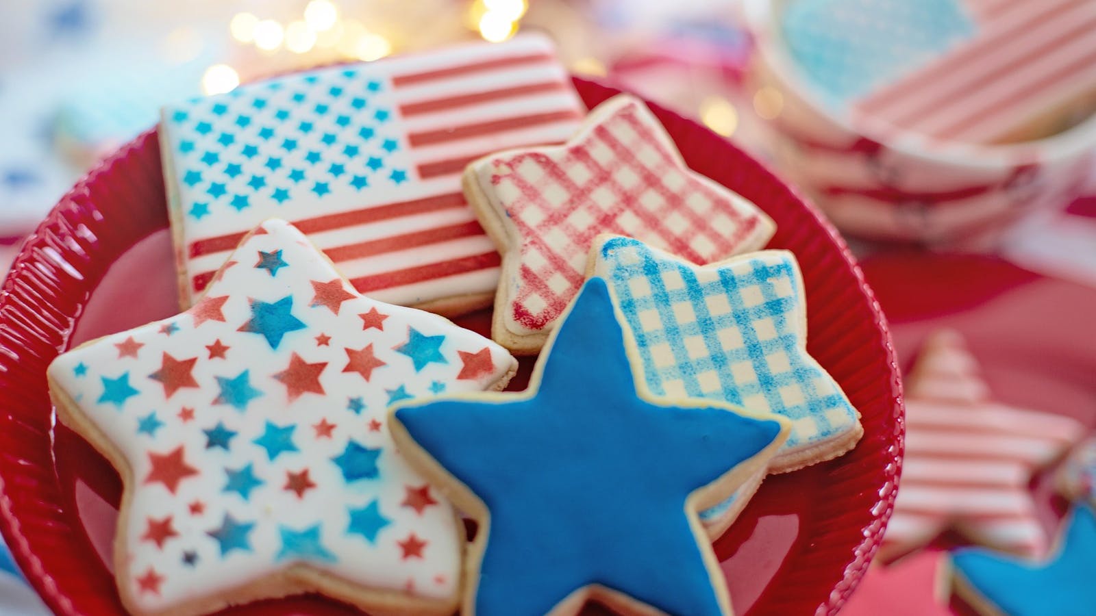 Patriotic cookies.