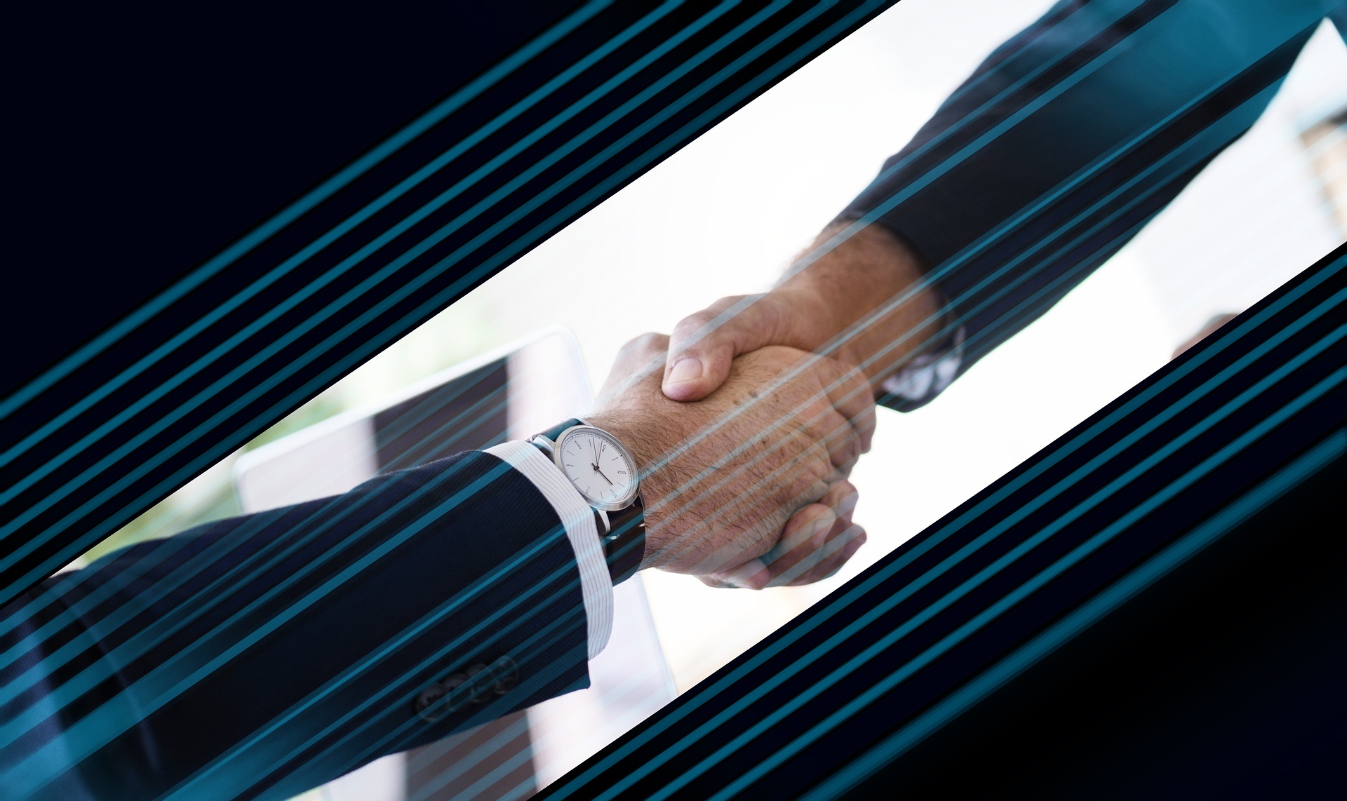 Shaking hands