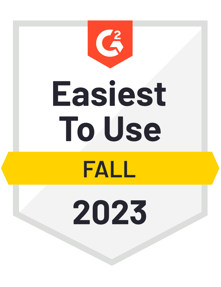 Easiest To Use 2023 G2 Award