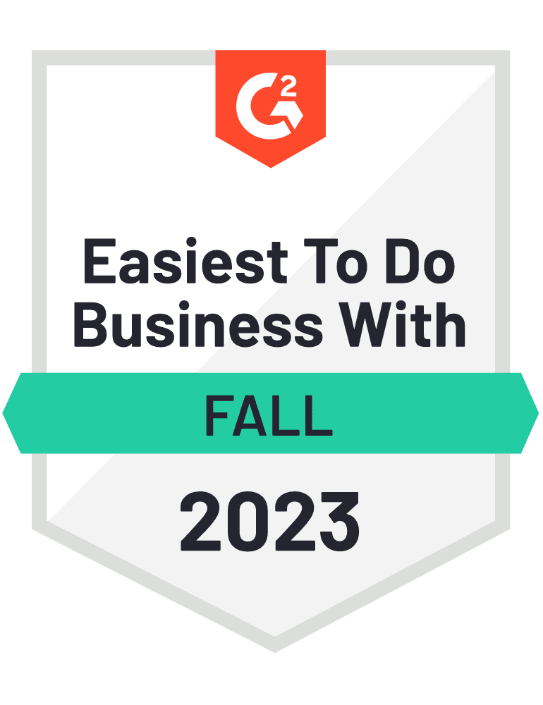Easiest To Do Business With 2023 G2 Award