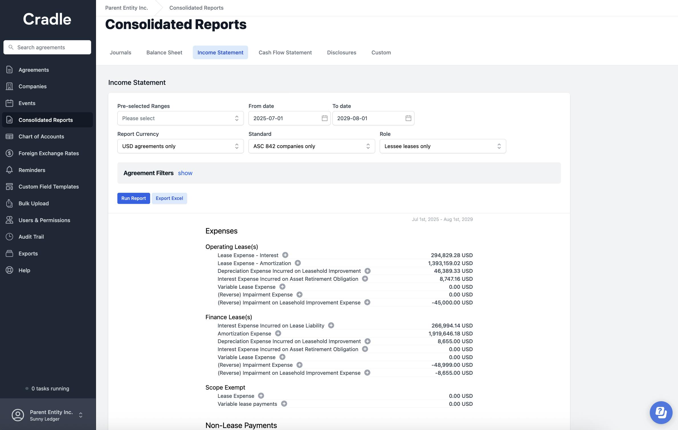 Know your key financial metrics at any time in a matter of seconds