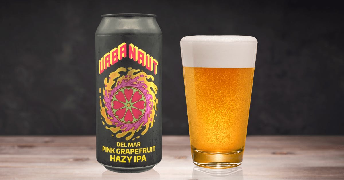 Del Mar Pink Grapefruit Hazy IPA（デル マー ピンク グレープフルーツ ヘイジー IPA）ビール の レビュー