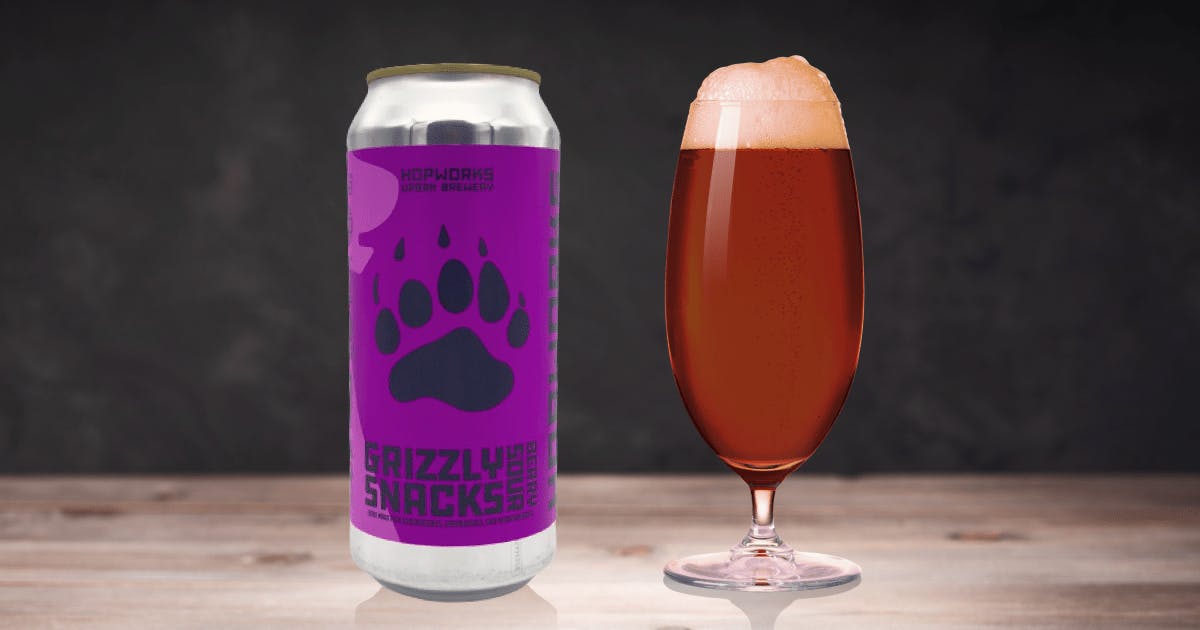 Grizzly Snacks Berry Sour（グリズリー スナックス ベリー サワー）ビール の レビュー HOPWORKS