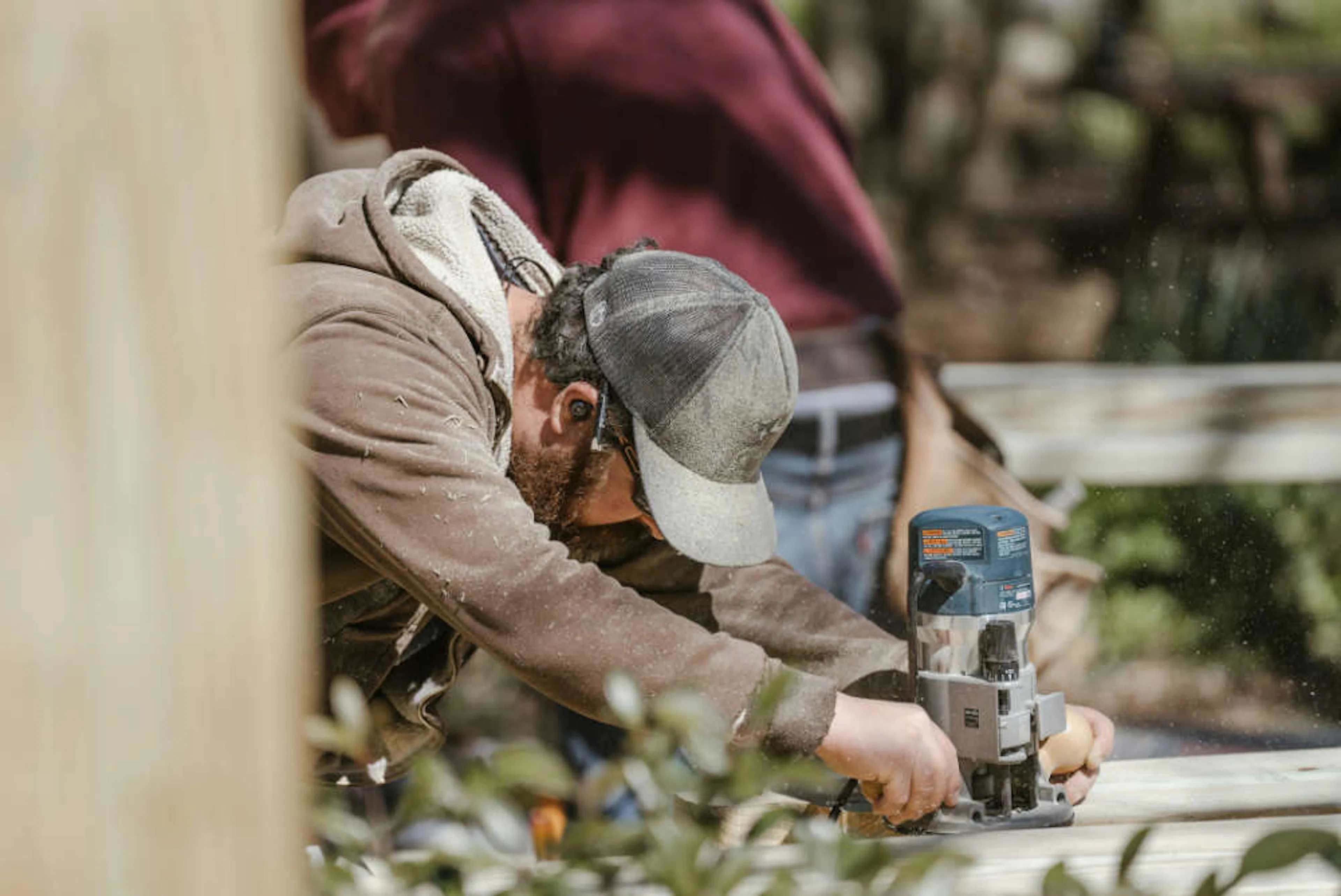 A general contractor works on a job site