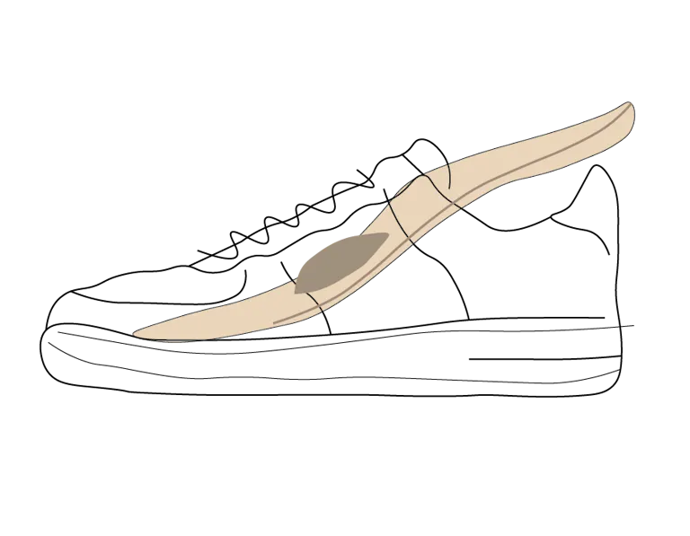 Freizeitschuh mit Einlage