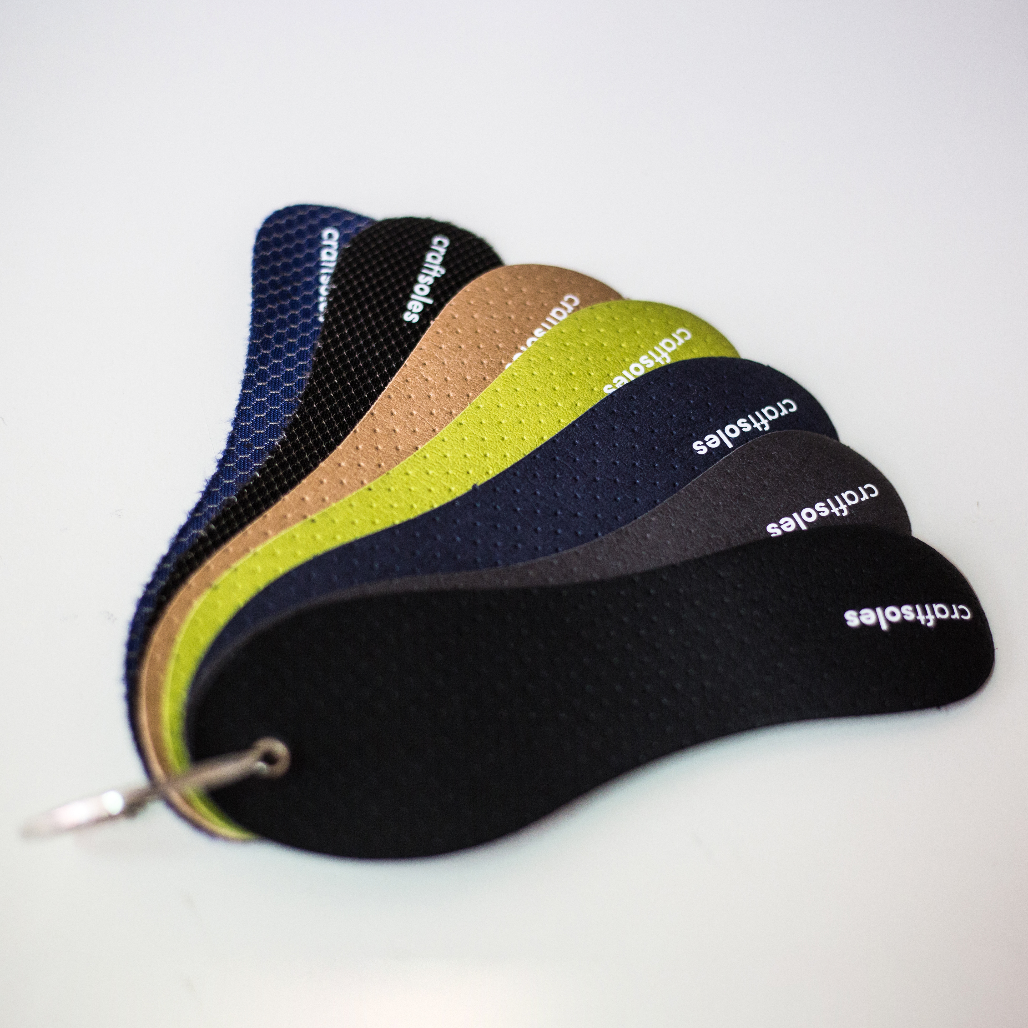 craftsoles-Musterbezüge in verschiedenen Farben