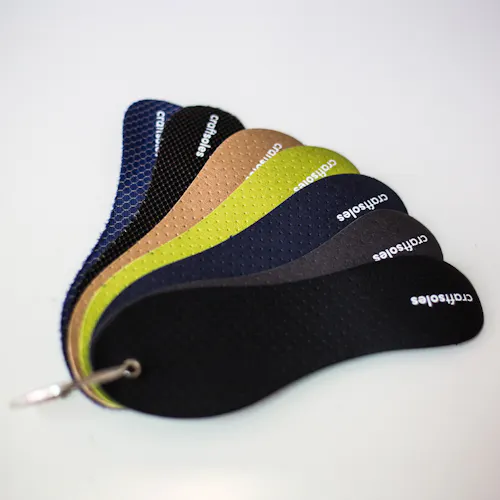 craftsoles-Musterbezüge in verschiedenen Farben