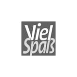 "Viel Spaß" Logo Schwarz Weiß