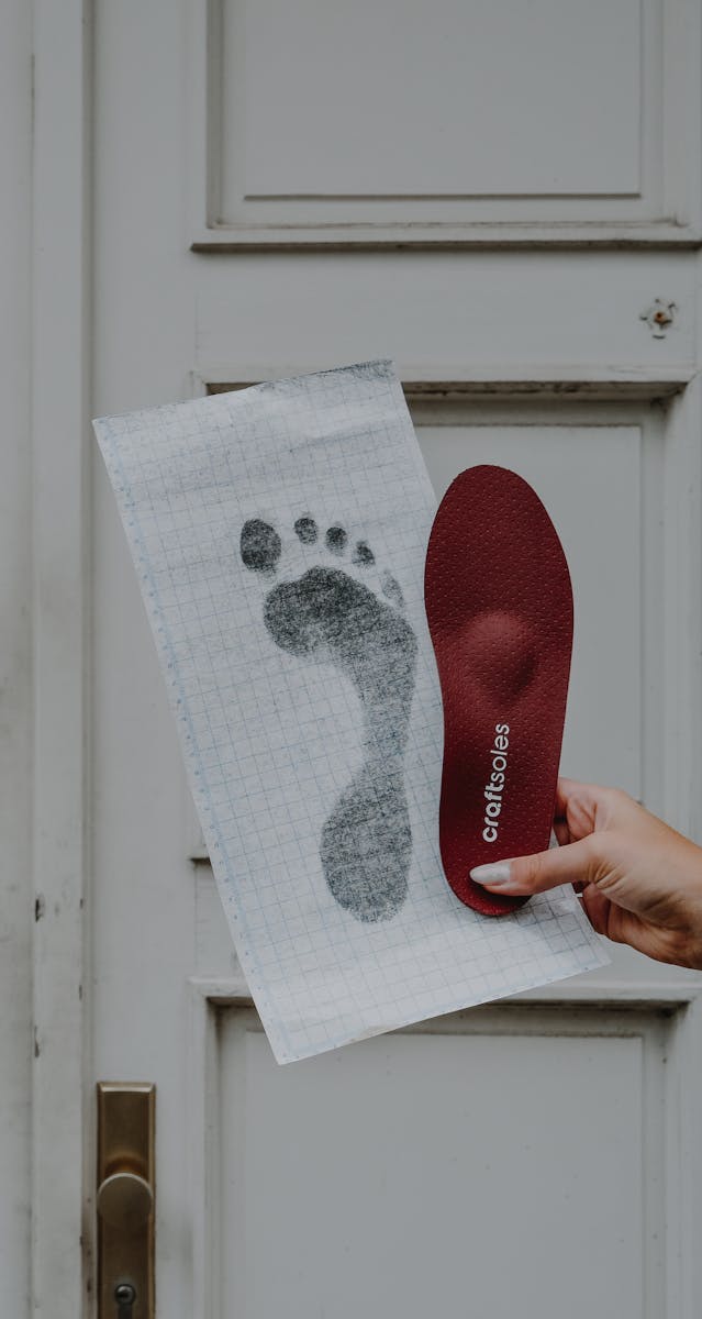 craftsoles Fußabdruck für Maßeinlagen