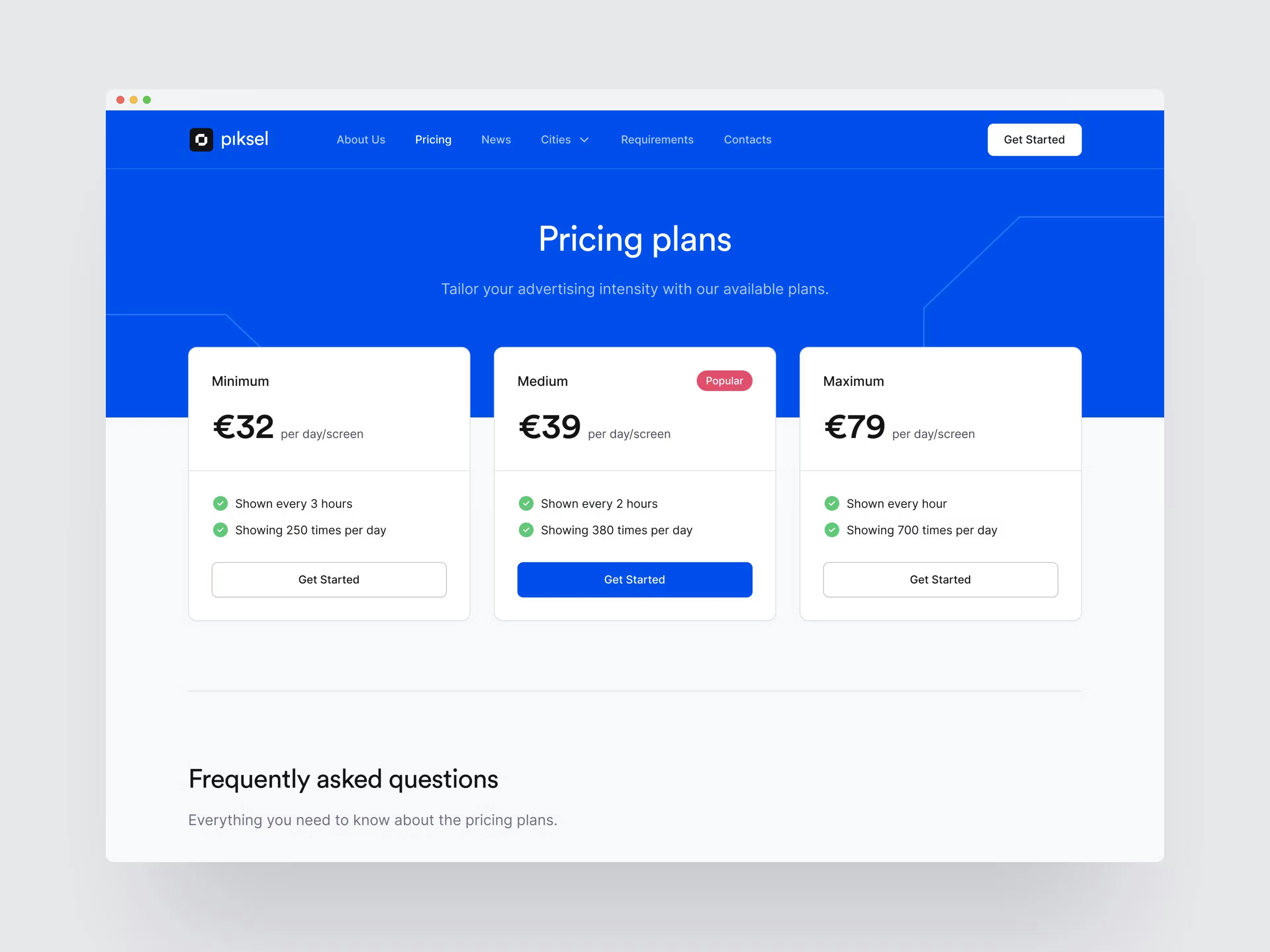Piksel Pricing Plans