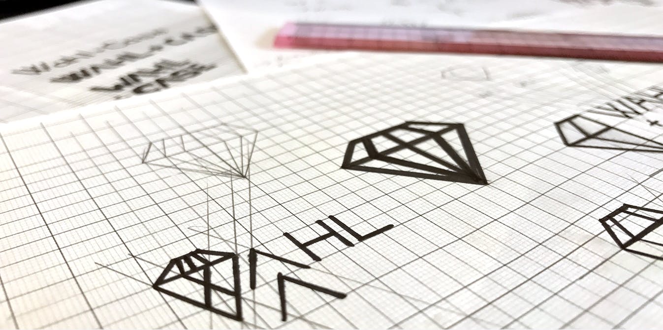 Wahl and Case Branding Logo Sketches Research