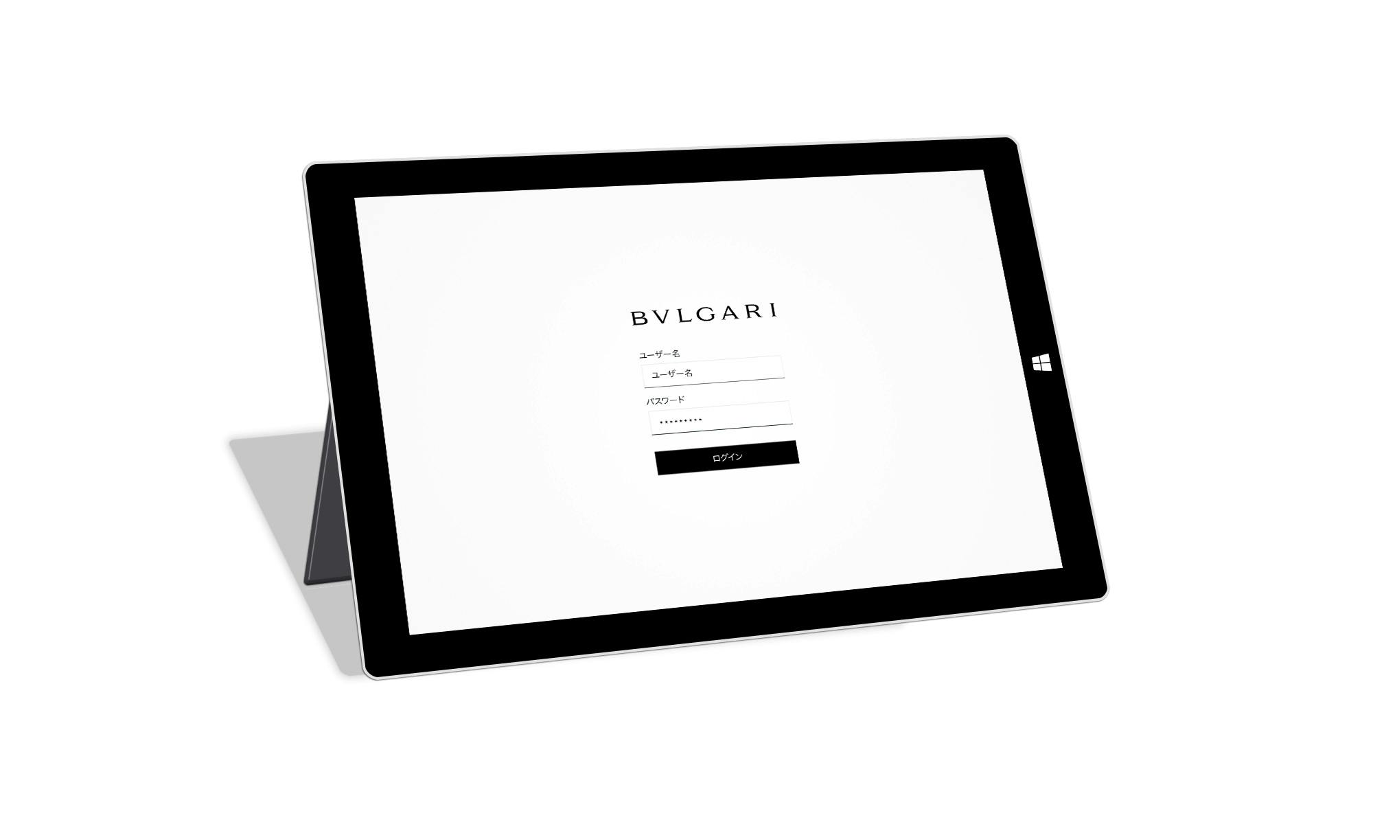 Bvlgari After-sales app iPad Mockup