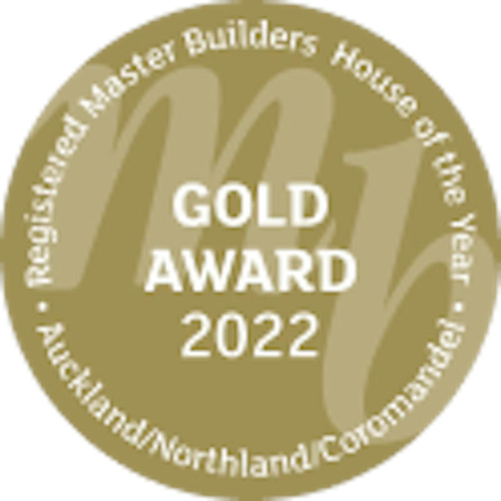 Registered Master Builders Gold Award 2022