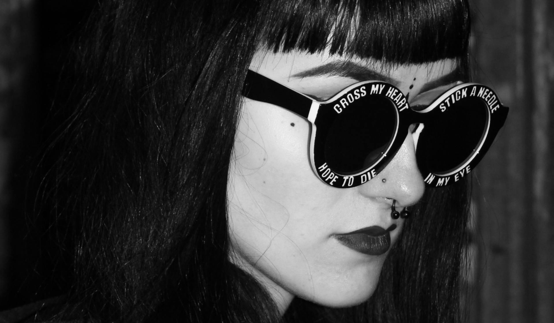 Lady with stylish glasses