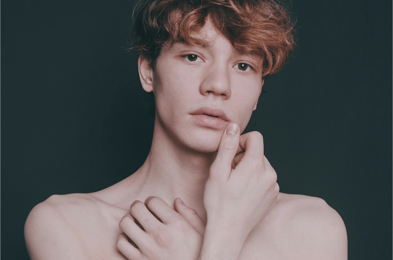 Young red headed man