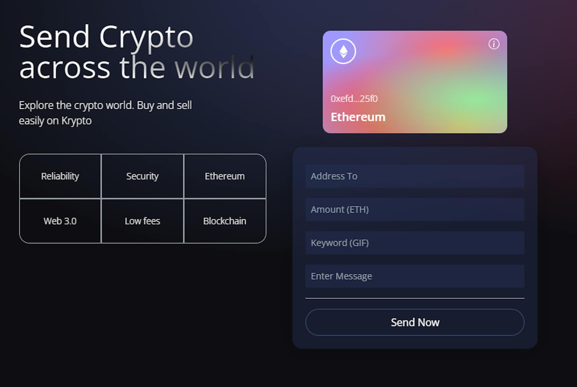 picture of a ethereum transaction website