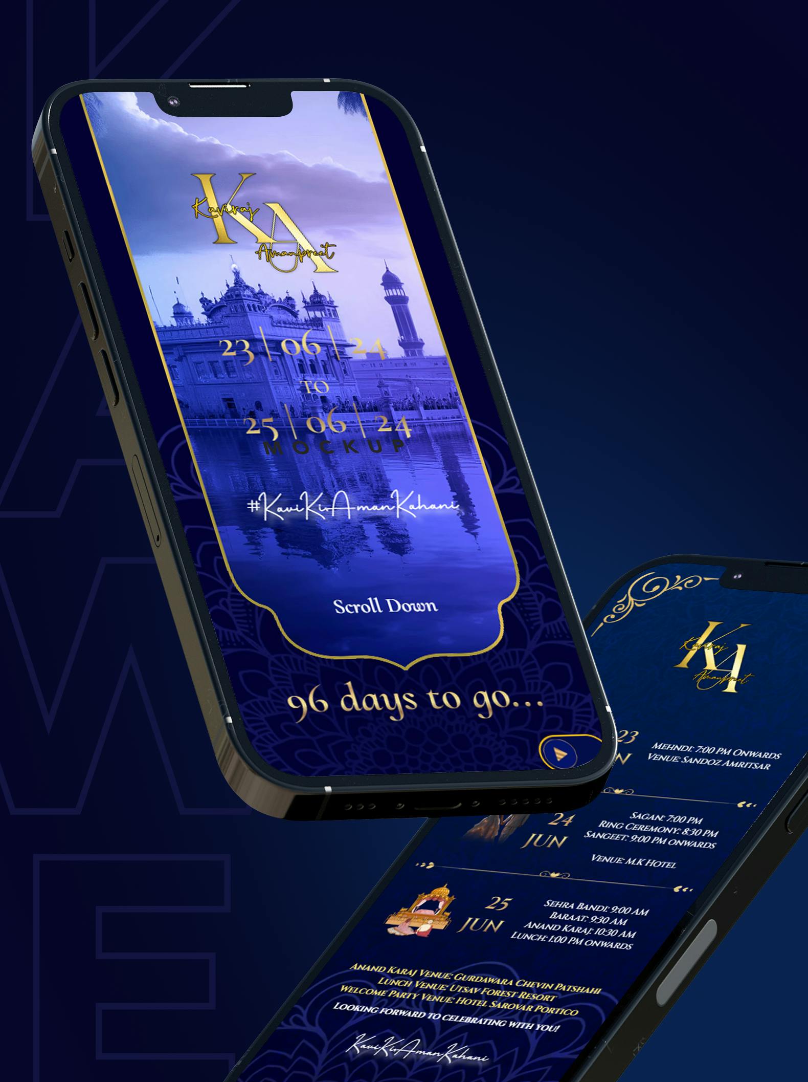 KA Wedding Invitation