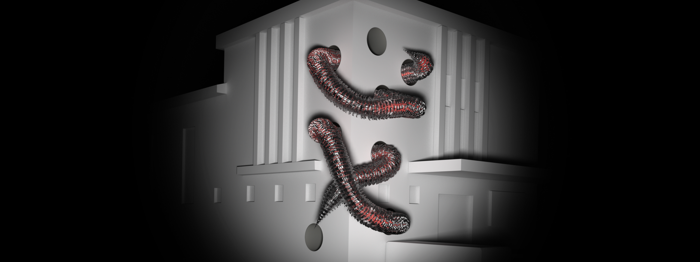 Lagarfljót Worm - Perspective projection mapping