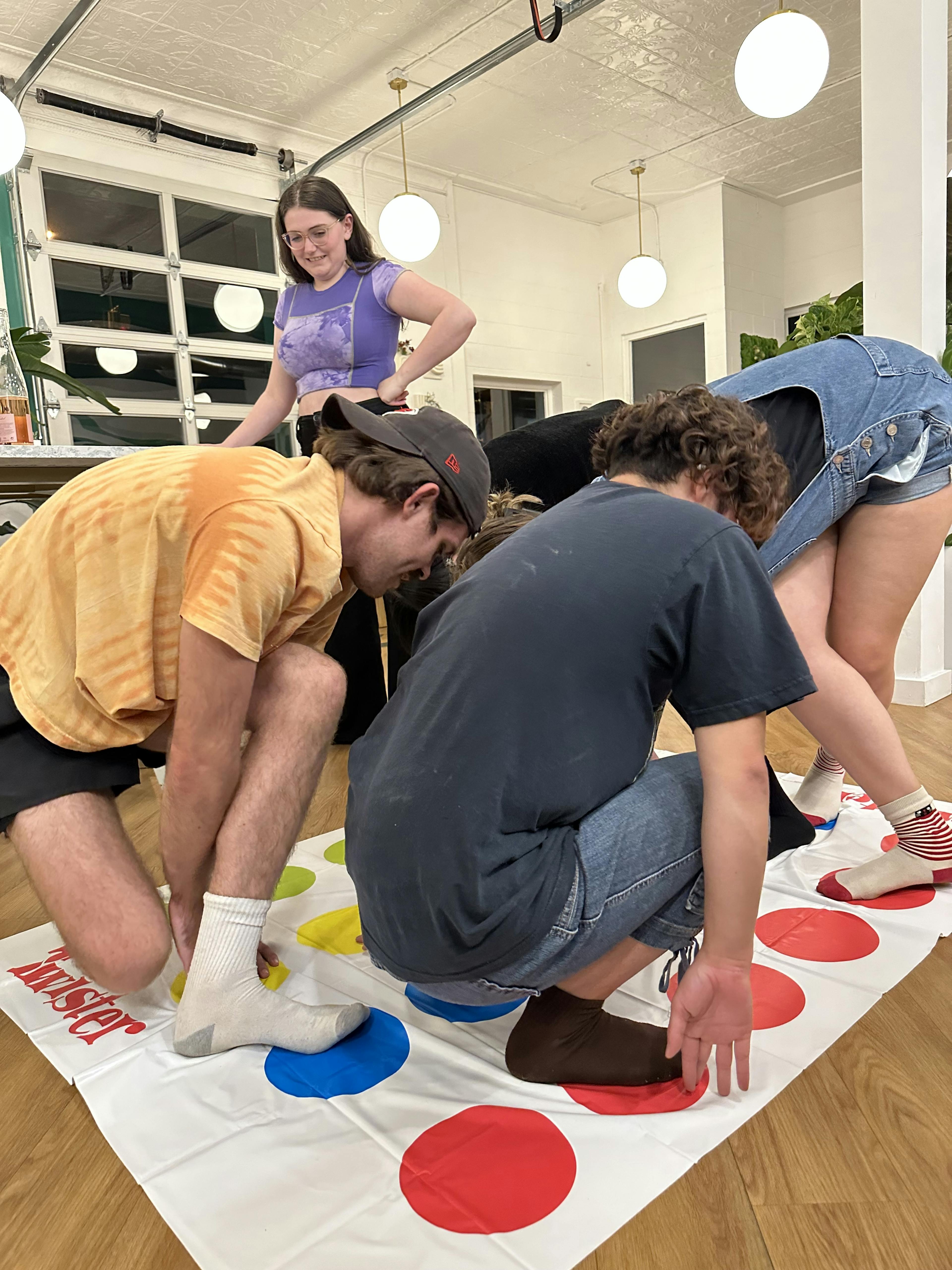 people playing Twister