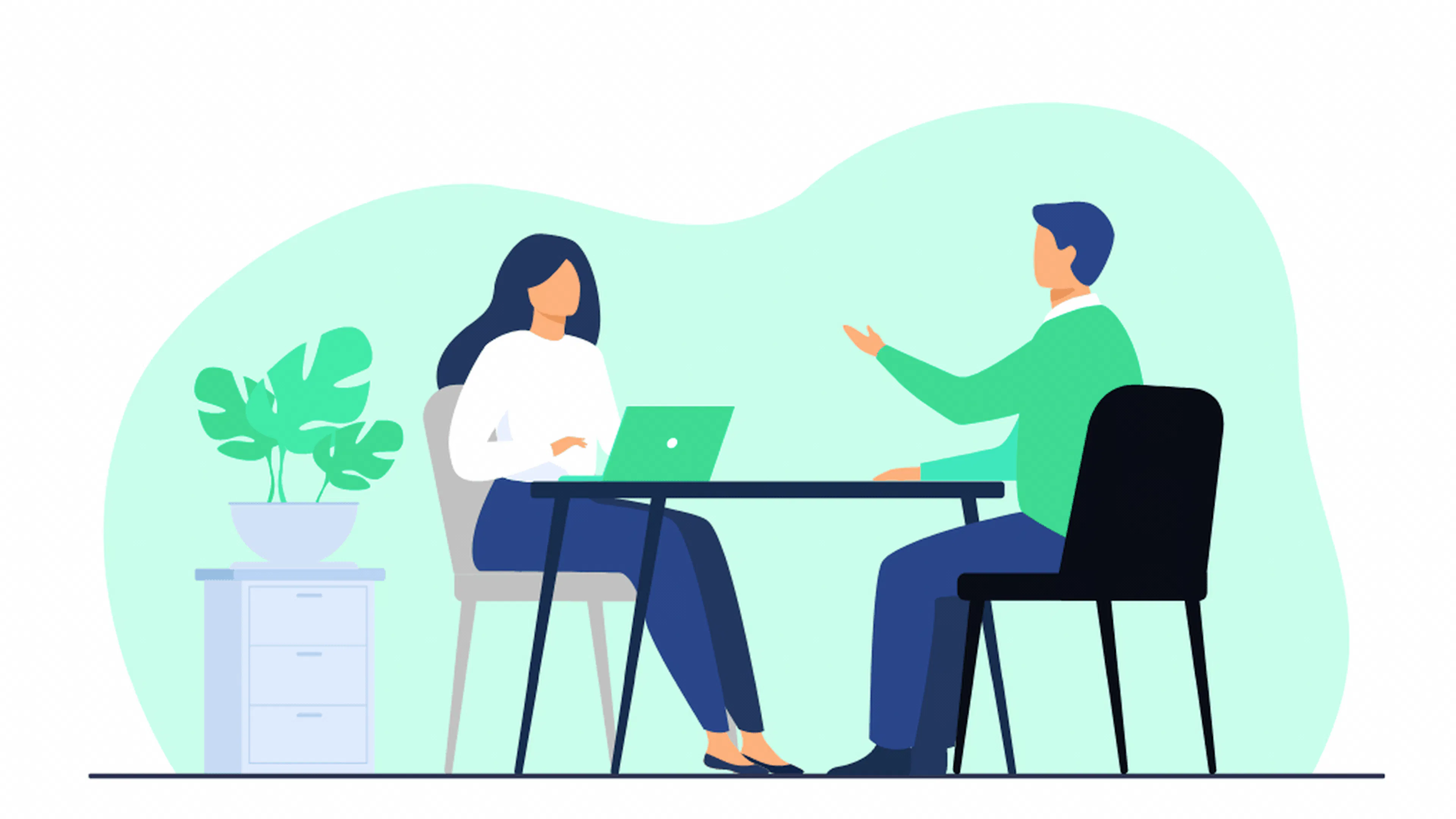 A hiring manager conducting a reference check on a candidate for a tech job.