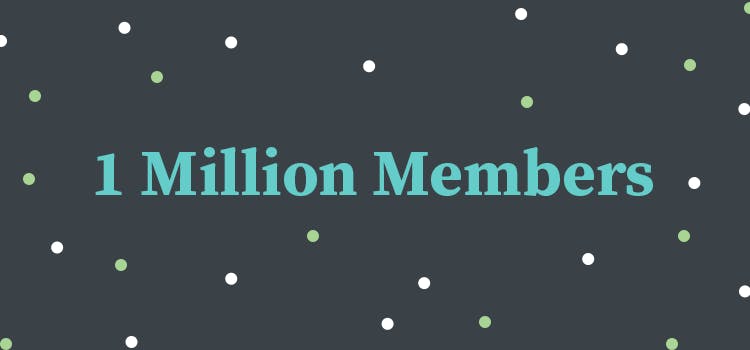 1 million member milestone