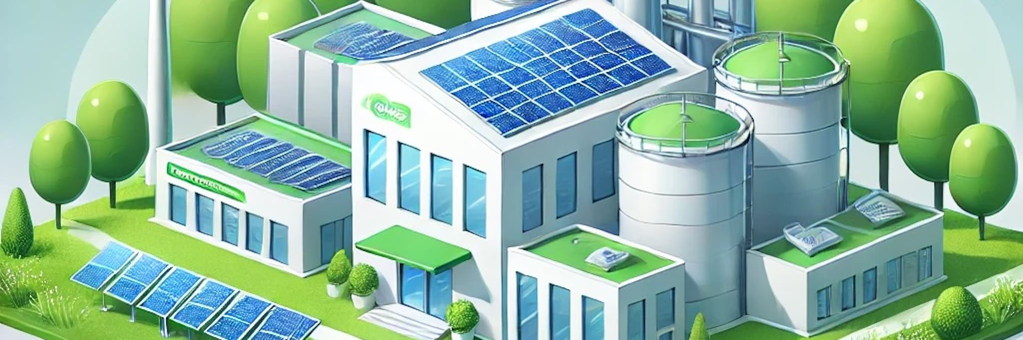 Green Factory Illustration