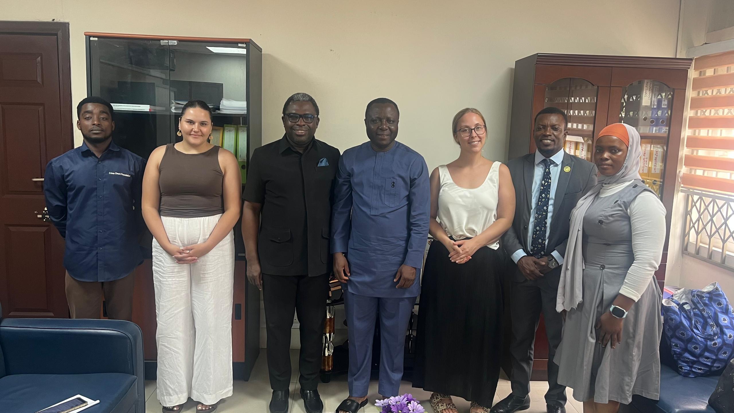 Crime Check pays courtesy call on Legal Aid Commission, Criminal Investigation Department