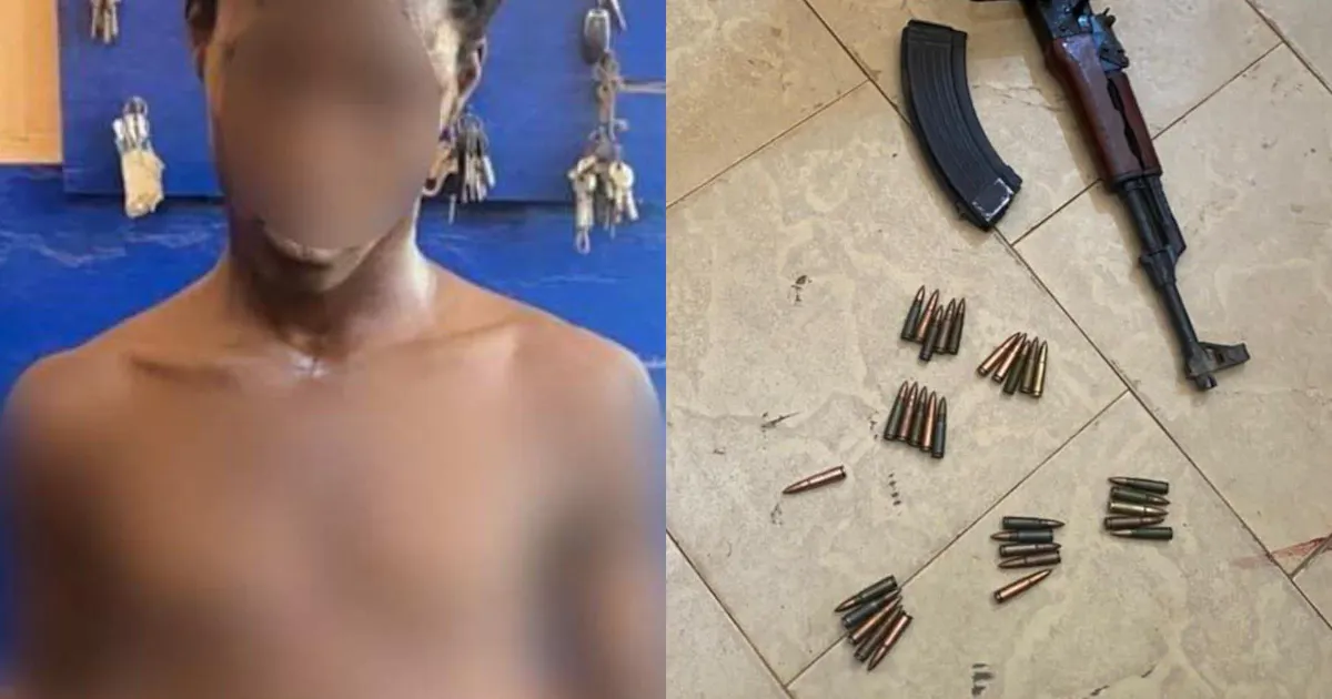 Arrested for unlawful possession of arms