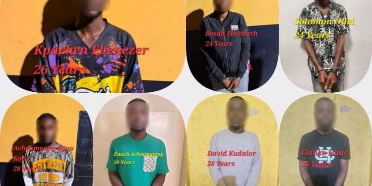 Police arrest seven suspects, recover three stolen vehicles