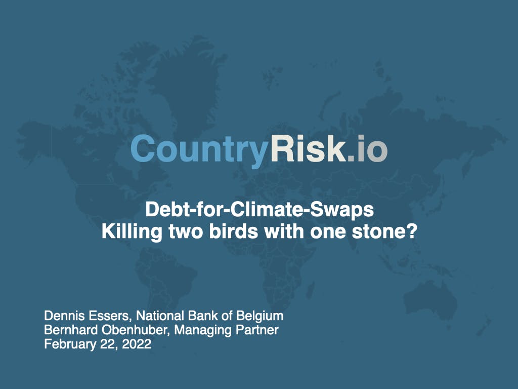 Webinar: Debt-for-climate swaps