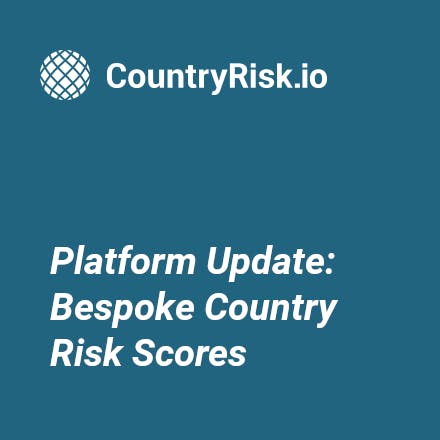 New features are here: Discover bespoke country risk scores and other improvements to CountryRisk.io
