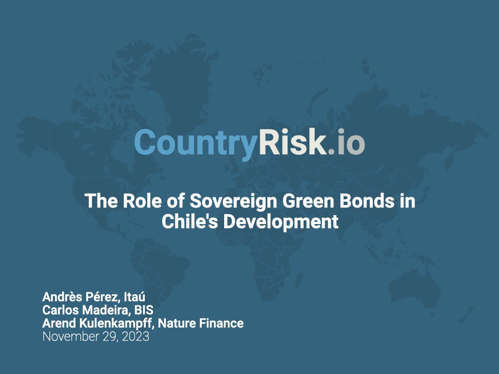 Webinar: The Role of Sovereign Green Bonds in Chile's Development
