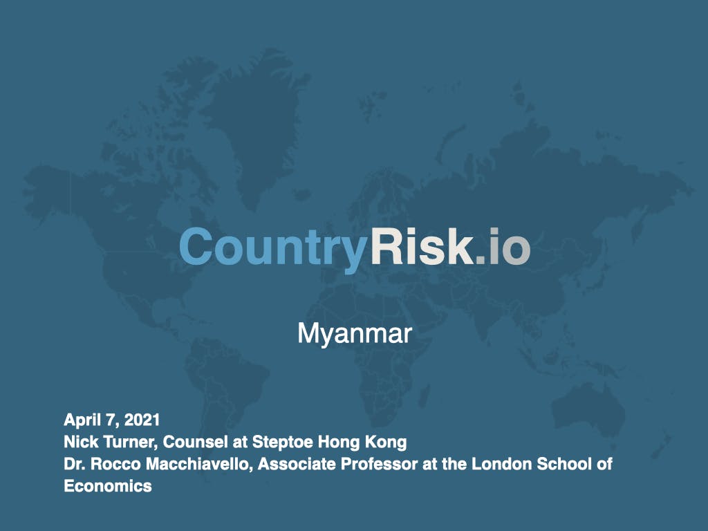 Webinar: Myanmar