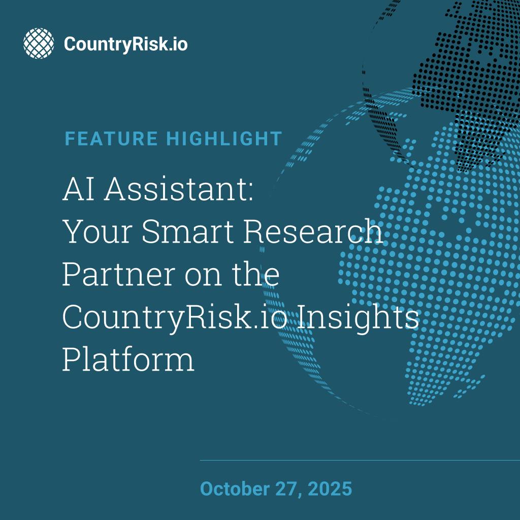 Introducing the AI Assistant — Your Smart Research Partner on the CountryRisk.io Insights Platform