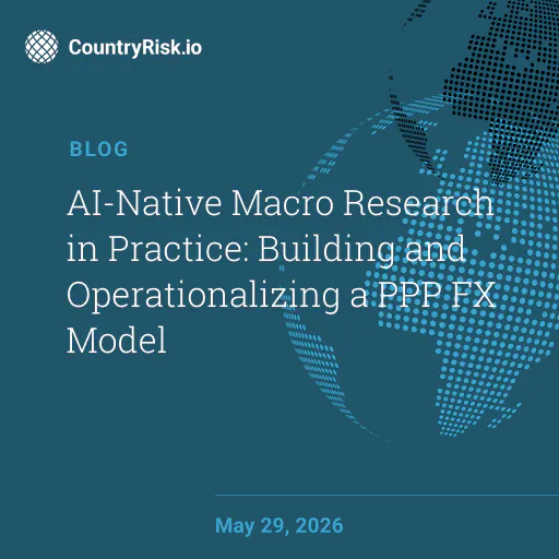 AI-Native Macro Research in Practice: Building and Operationalizing a PPP FX Model