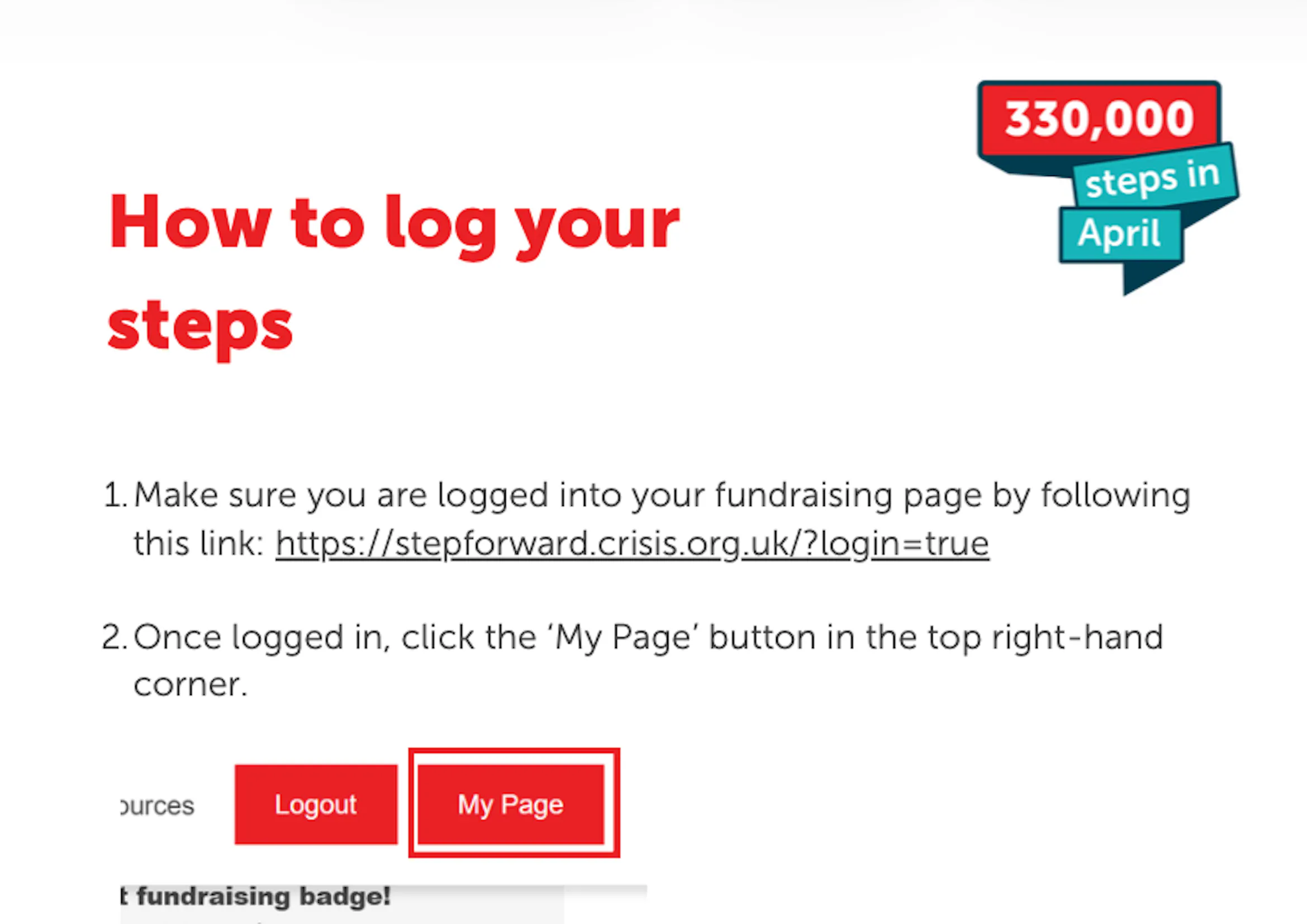 Log your steps thumbnail.