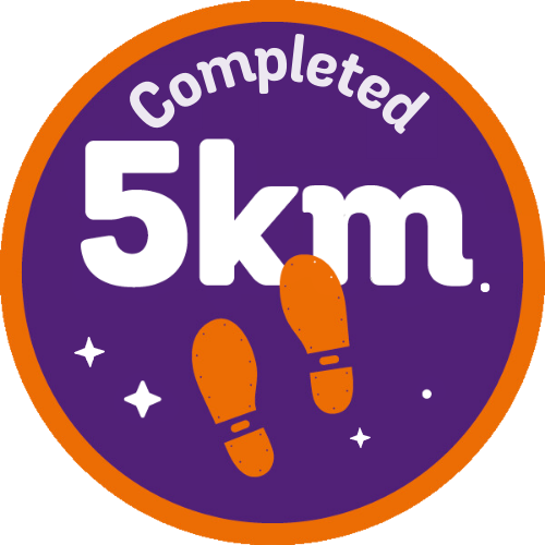 Badge: 5km completed